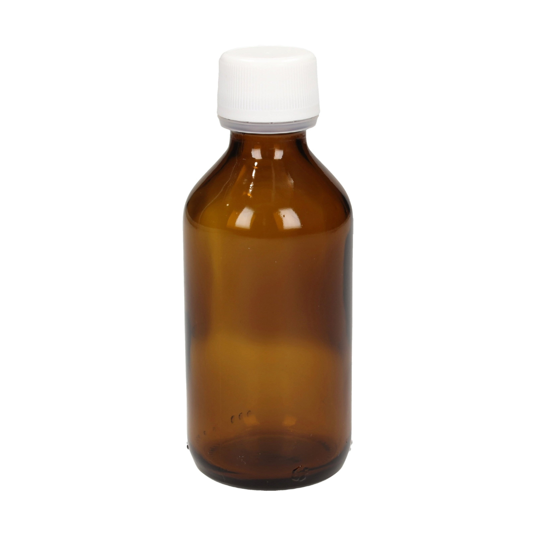 Flacon en Verre 200ml + Bouchon Blanc (Vide)