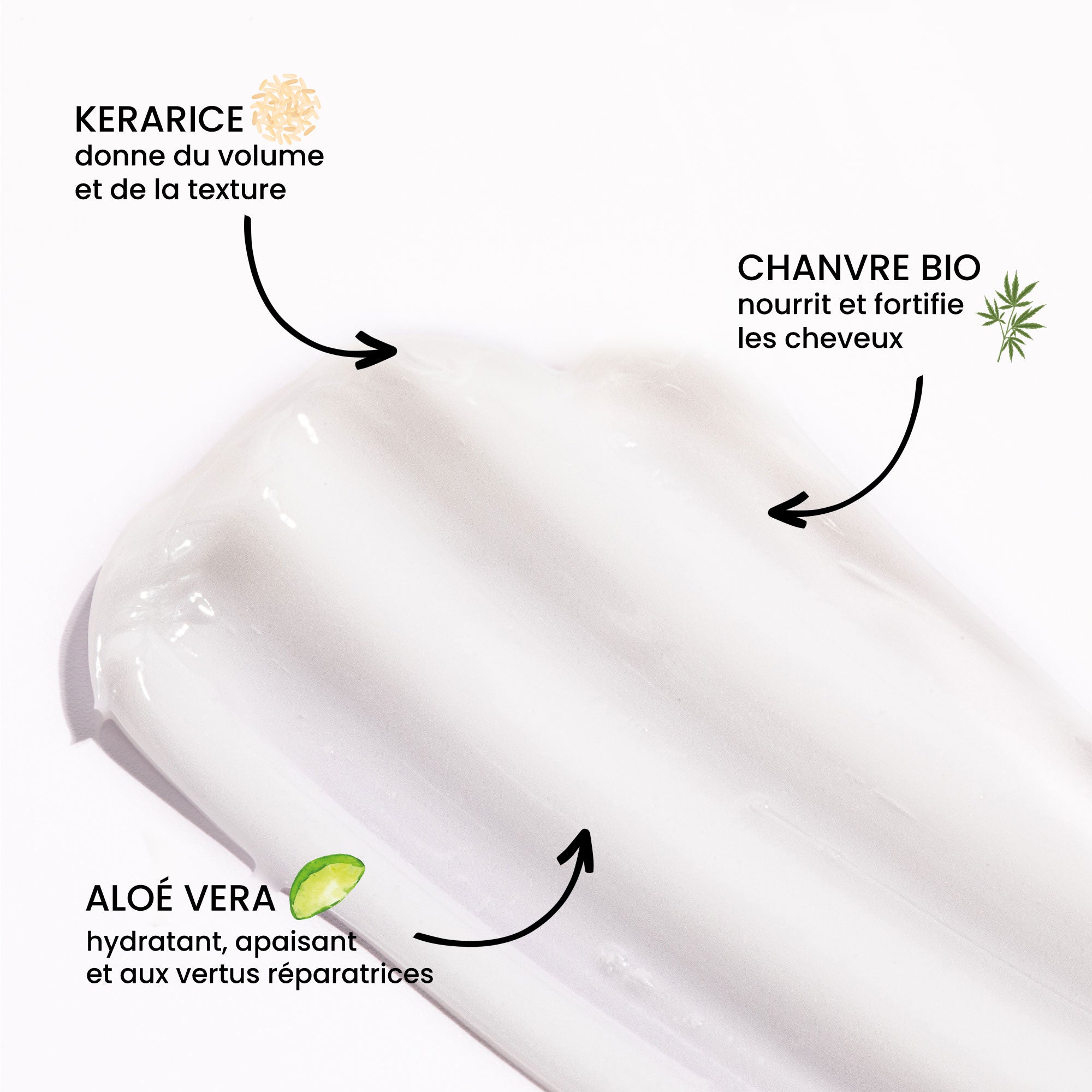 Masque Cheveux 3-en-1 Fortifiant et Démêlant