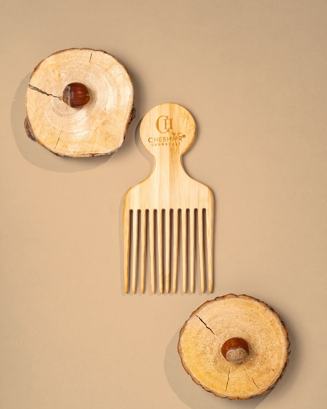 Peigne Afro en Bambou