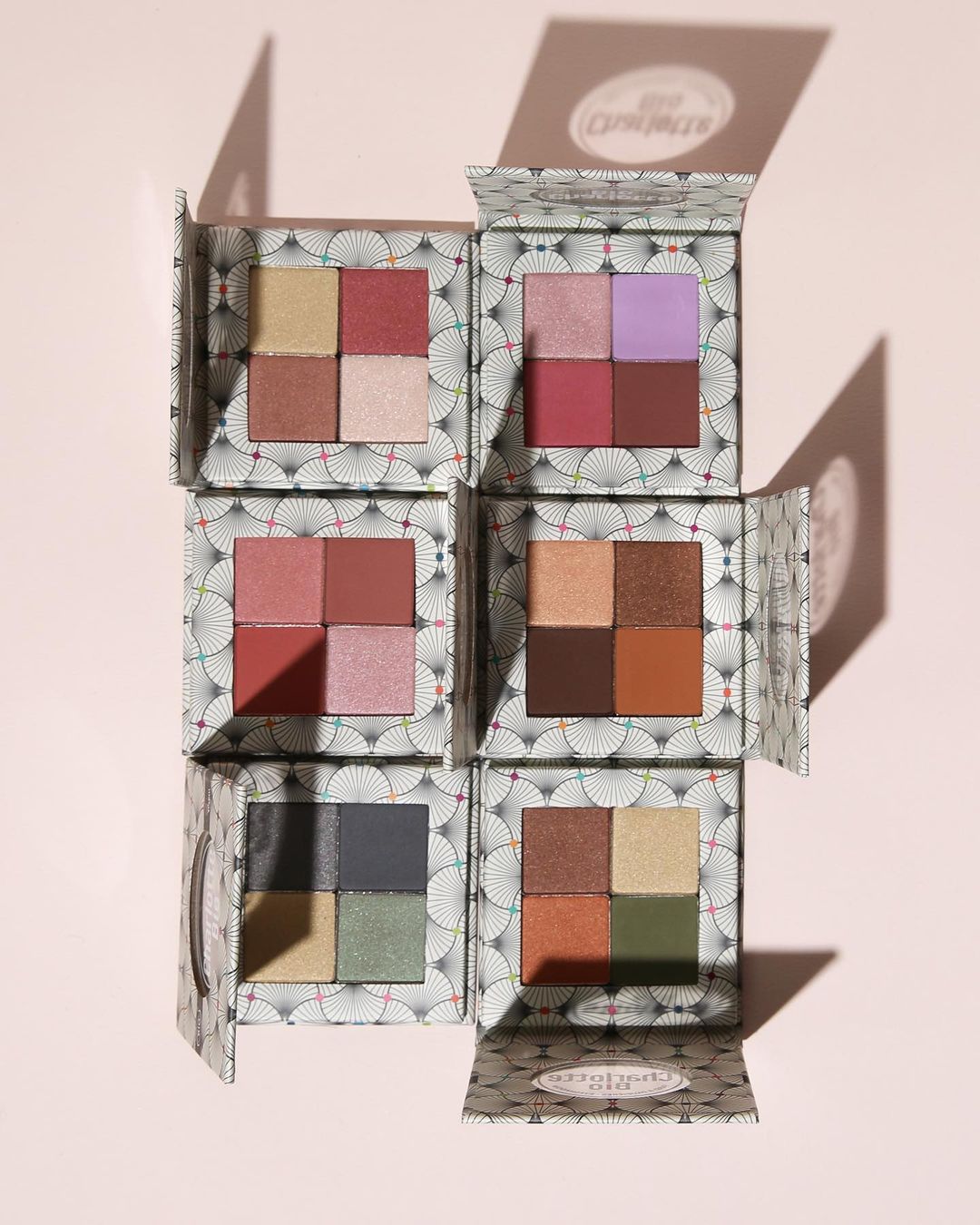 Palette de 4 fards à paupières Bio "NUDE ROSE"