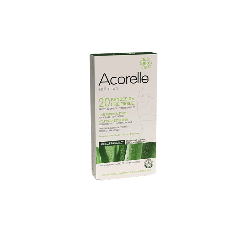 Bandes de Cire Froide Bio - Aisselles & Maillot
