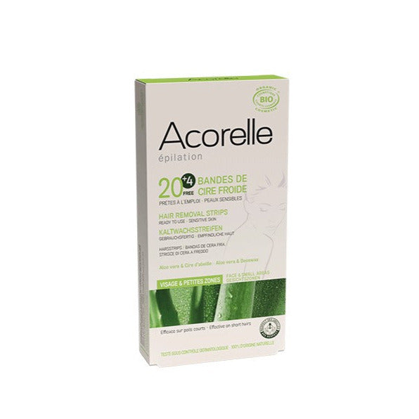 Bandes de Cire Froide Bio - Visage & Petites Zones