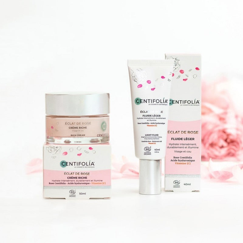 Fluide Hydratant, Éclat de Rose