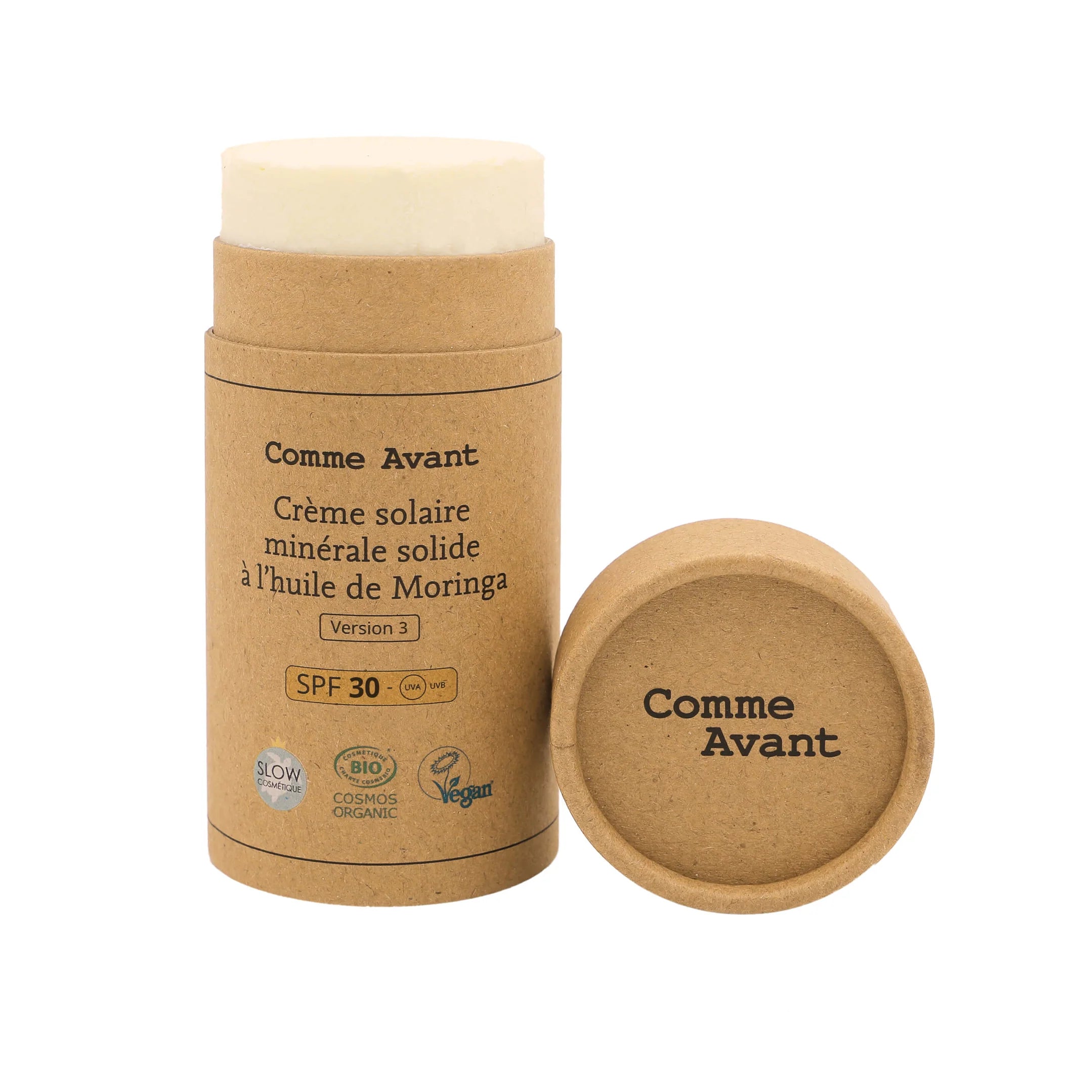Crème Solaire Minérale Solide SPF30 - Sans Parfum