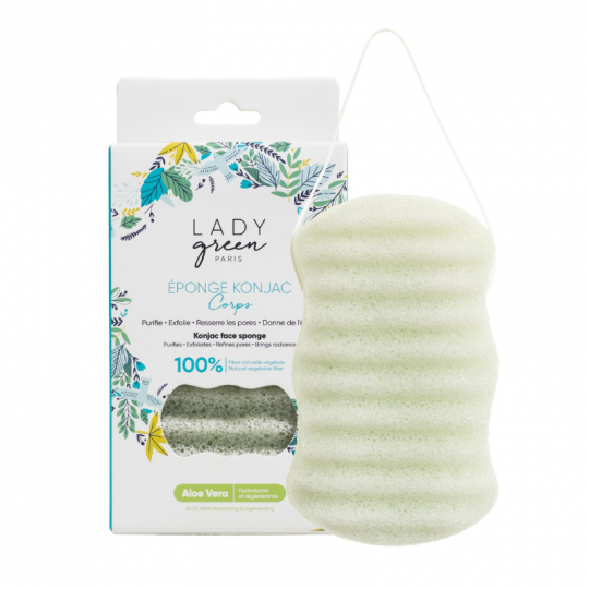 Éponge Konjac Corps Aloe Vera