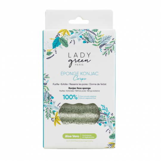 Éponge Konjac Corps Aloe Vera