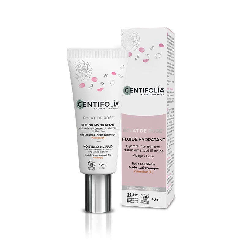 Fluide Hydratant, Éclat de Rose