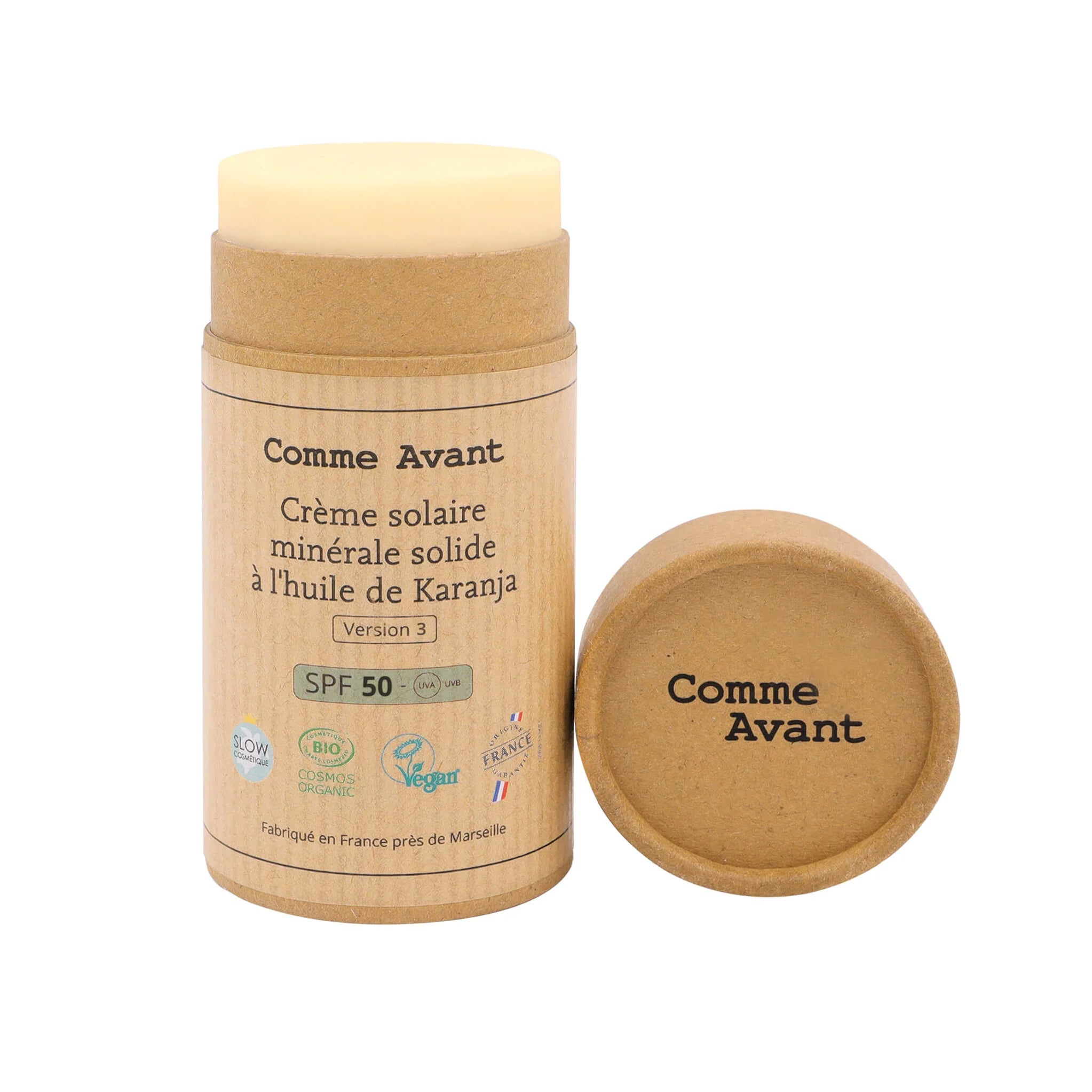 Crème Solaire Minérale Solide SPF 50 - Sans Parfum