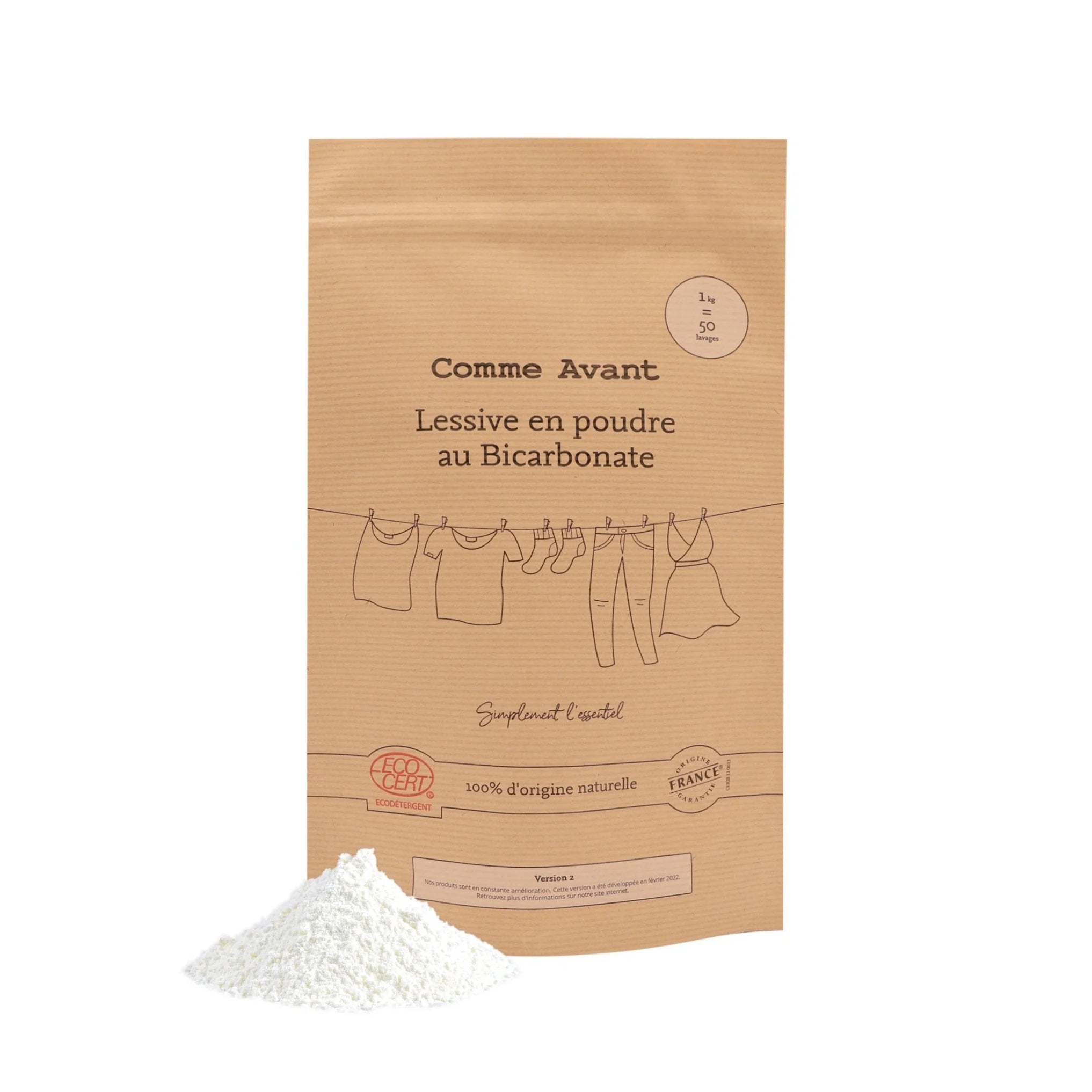 Lessive en Poudre au Bicarbonate 1Kg