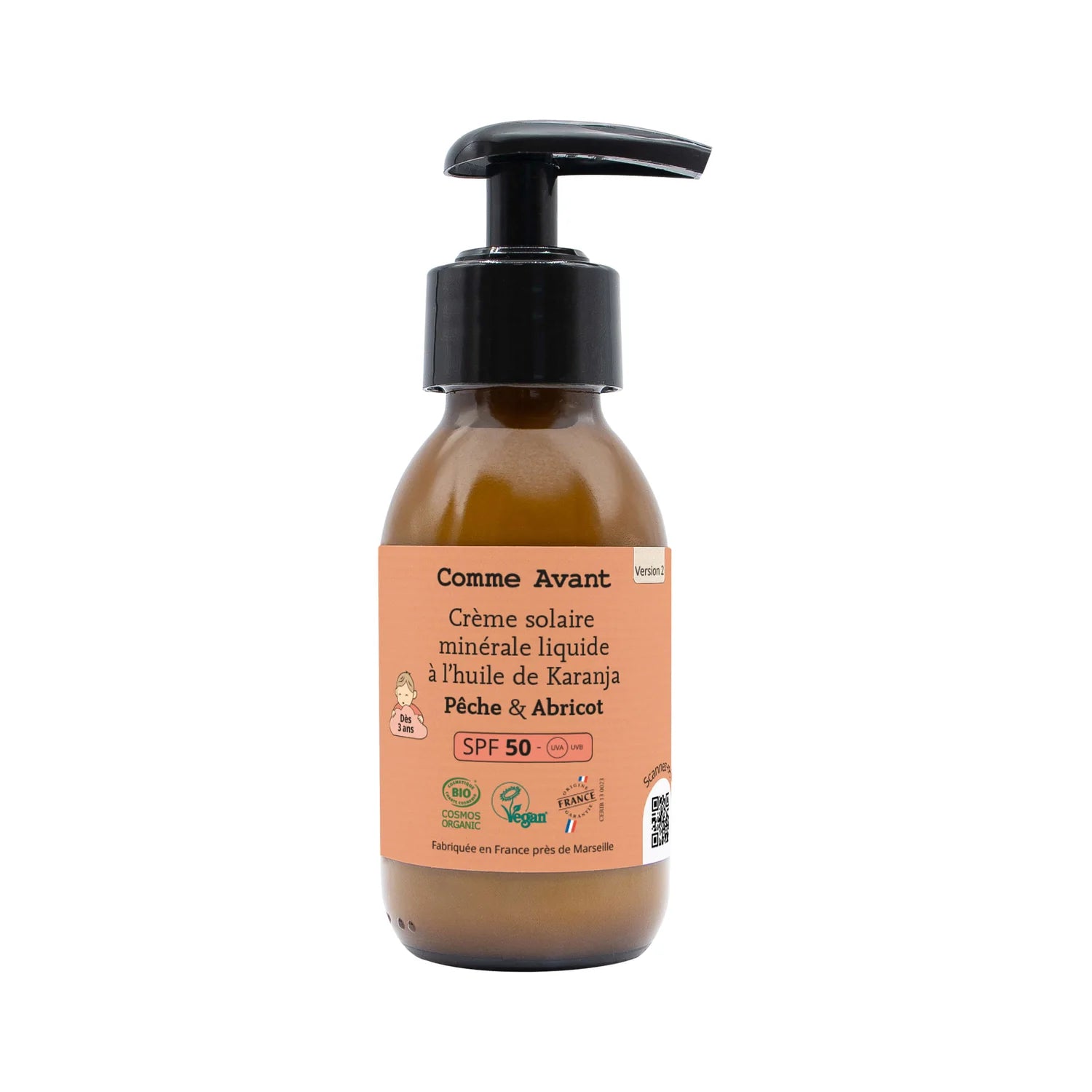 Crème Solaire Minérale Liquide SPF50