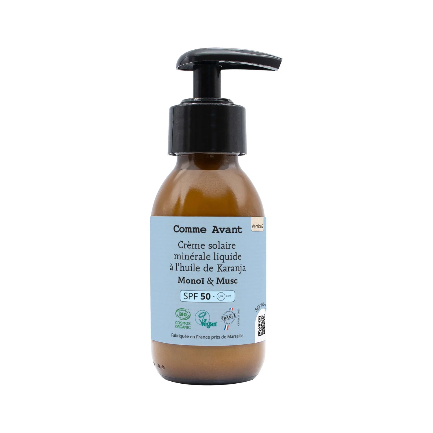 Crème Solaire Minérale Liquide SPF50