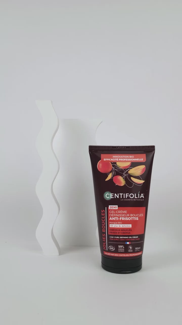 Gel-Crème Définisseur de Boucles 2en1, Anti-Frisottis