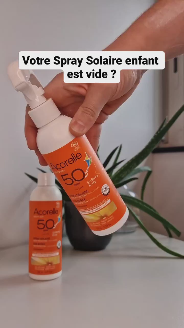 Recharge Spray Solaire Enfants Bio SPF50