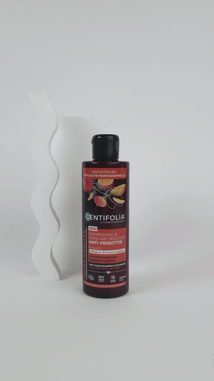 Shampoing et Démêlant Boucles 2en1, Anti-Frisottis