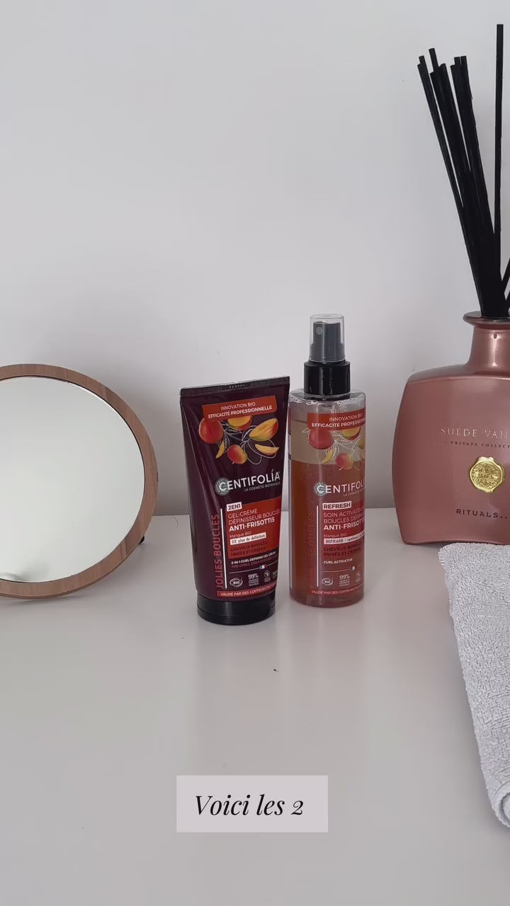 Gel-Crème Définisseur de Boucles 2en1, Anti-Frisottis