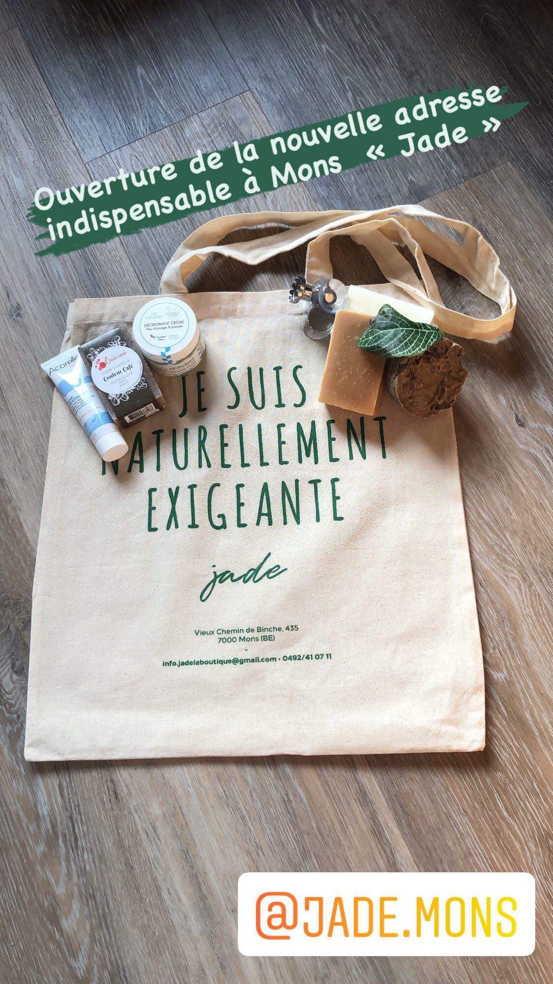 Tote Bag 100% Coton Bio imprimé Jade