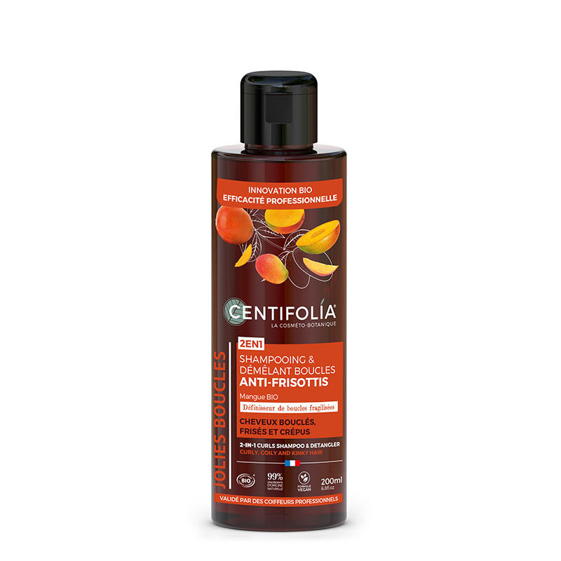 Shampoing et Démêlant Boucles 2en1, Anti-Frisottis