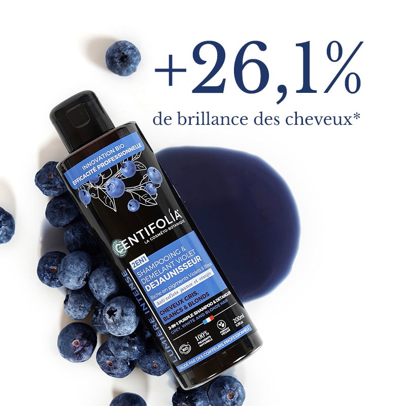 Shampoing et Démêlant Violet Déjaunisseur 2en1