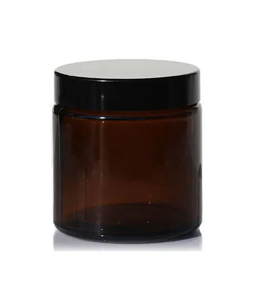Pommadier en Verre Brun 60ml (Vide)