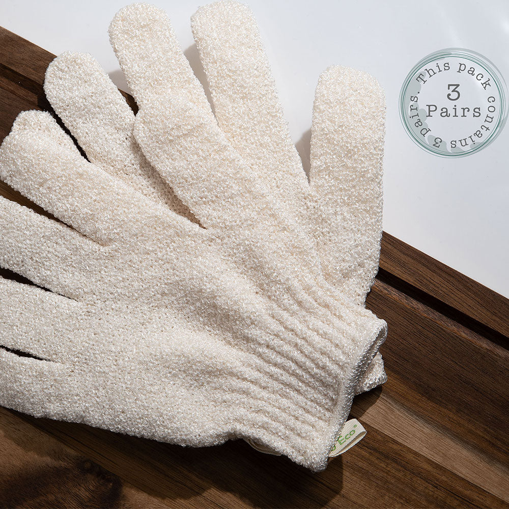 Gants Exfoliants (Lot de 3 paires)