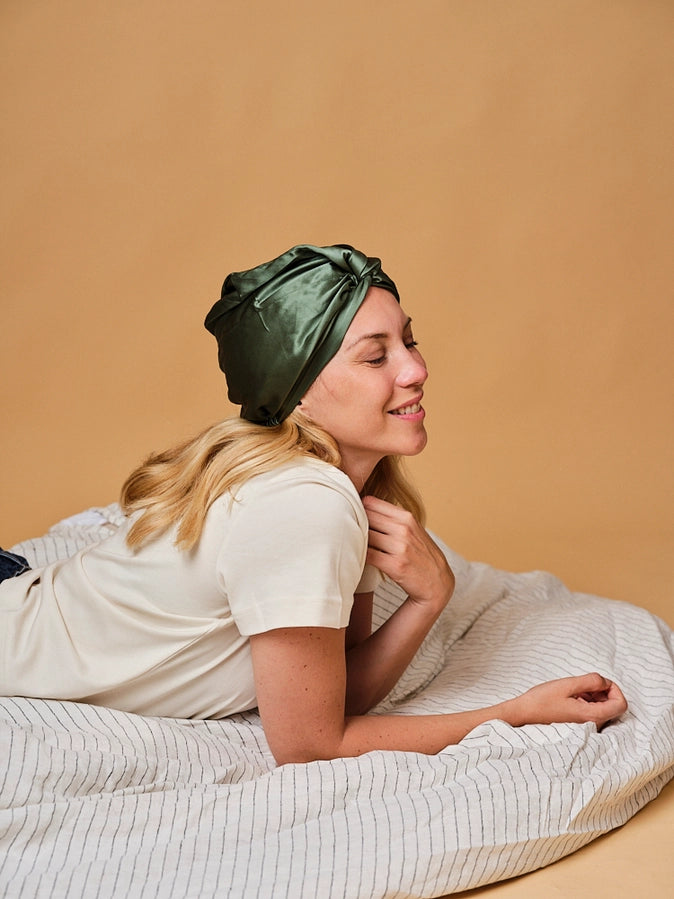 Turban 100% Pure Soie de Mûrier