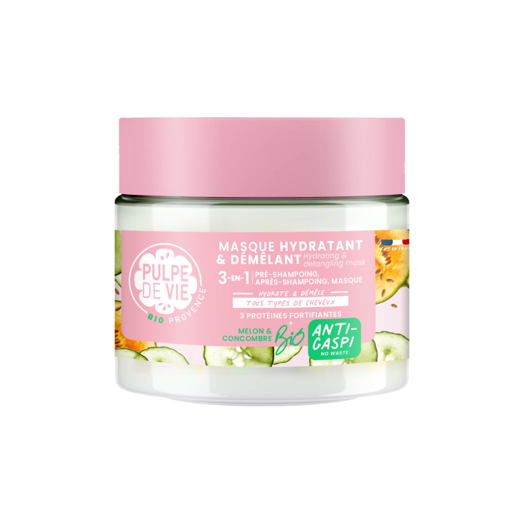 Masque Cheveux 3-en-1 Hydratant et Démêlant
