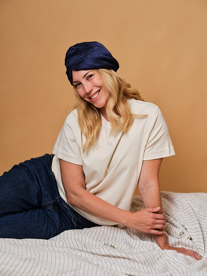 Turban 100% Pure Soie de Mûrier