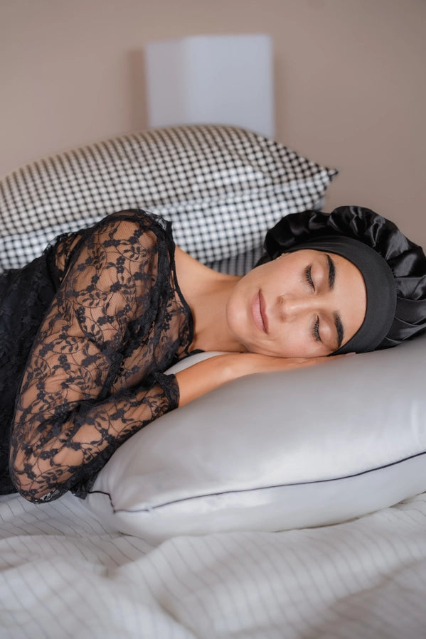 Bonnet de Nuit 100% Pure Soie de Mûrier