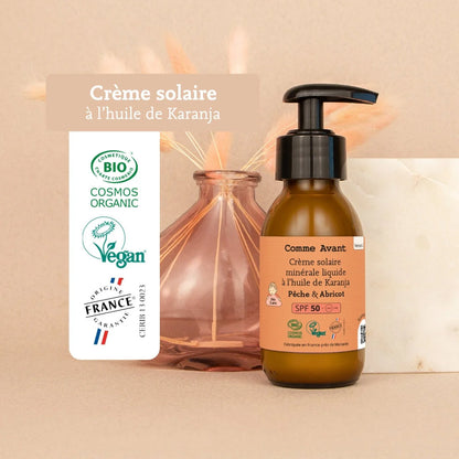 Crème Solaire Minérale Liquide SPF50