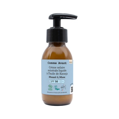 Crème Solaire Minérale Liquide SPF50