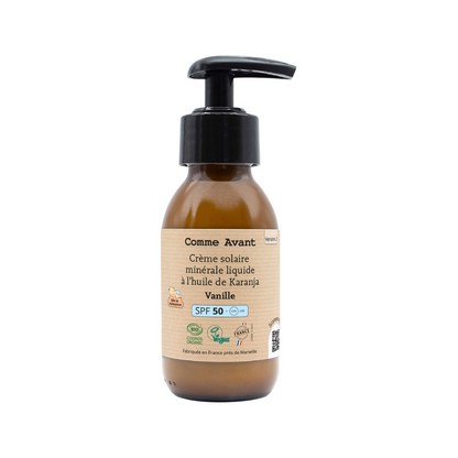 Crème Solaire Minérale Liquide SPF50